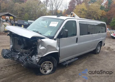 2020 Chevrolet Express Passenger Rwd 3500 Extended Wheelbase Ls from USA, damaged, VIN 1GAZGNFP2L1255583
